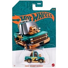 Worldwide Nutrition Bundle Compatible with Hotwheels 56th Anniversary Pearl and Chrome Toond 83 Chevy Silverado - Cartoon-Inspired Design Diecast Construction Model