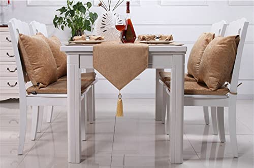 Chemin de table de Noël doré pour cacher imperfections table longue - 2