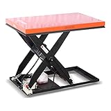 STIER Scheren-Hubtisch, 3000 kg Traglast, elektrisch, Max. Hubhöhe 1020 mm, Einfach-Schere, Plattform 1300x800 mm, wartungsfreundlich, Sicherheit durch Not-Aus-Schalter