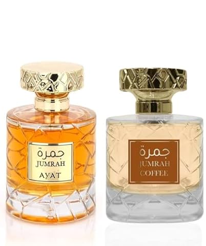 AYAT PERFUMES - Zestaw 2 Perfum – Eau de Parfum Jumrah & Jumrah Coffee – 2x100ml – Unisex – Orientalne Perfumy z Dubaju – Długotrwałe – Pomysł na Prezent