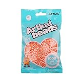 Inhalt: ca. 1000 Bügelperlen ARTKAL® Midi 5 mm Bügelperlen Beads / 1000 Stück / SD11 Gestreift Orange-White