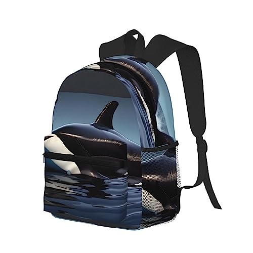 Sac à dos Orque avec poches multiples et design imprimé unique
