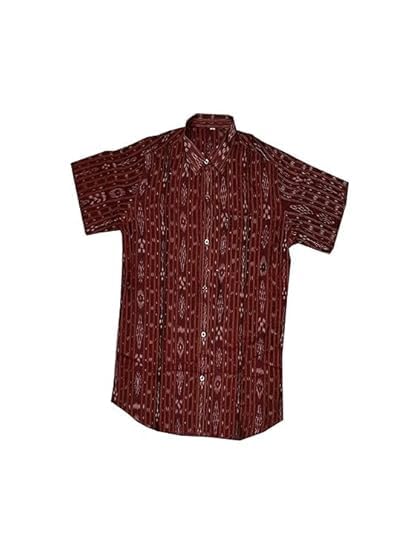 Image of Odisha Handloom 100% Pure Cotton unstitched Sambalpuri Pasapali Shirt fabric for Men /Boys Odisha Traditional kurta Soft & Breathable Natural Cotton fabric