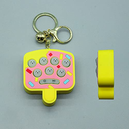 Mini console de blocos de cores desenho animado para hamster Game Machine chaveiro bolsa decoração a