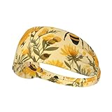 Photo Gallery yyhwhjde gnome bee - fascia elastica estiva da donna, a prova di sudore, motivo floreale, colore: giallo Photo Gallery yyhwhjde gnome bee - fascia elastica estiva da donna, a prova di sudore, motivo floreale, colore: giallo