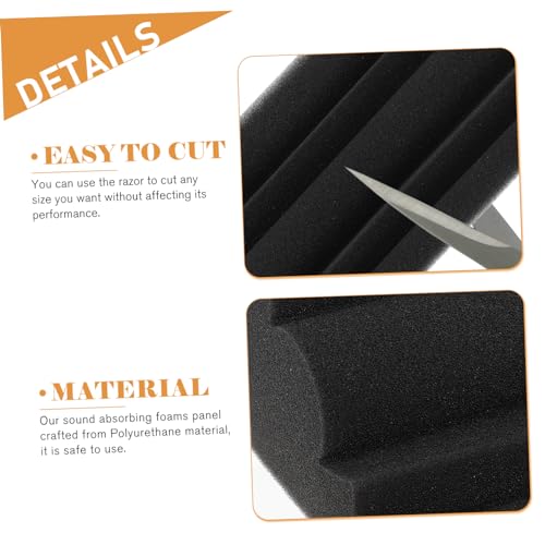 Mousses acoustiques d'insonorisation absorption sonore HEMOTON en polyuréthane noir