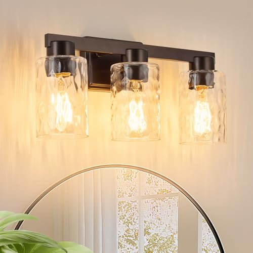AURYNIX 3-Light Bathroom Light Fixtures Modern Oil Rubbed Bronze Vanity