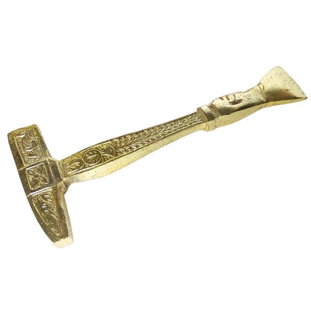 Golden Tabla Tuning Hammer | Brass Decorative Musical Accessory | Traditional Percussion Instrument Tool-image-31