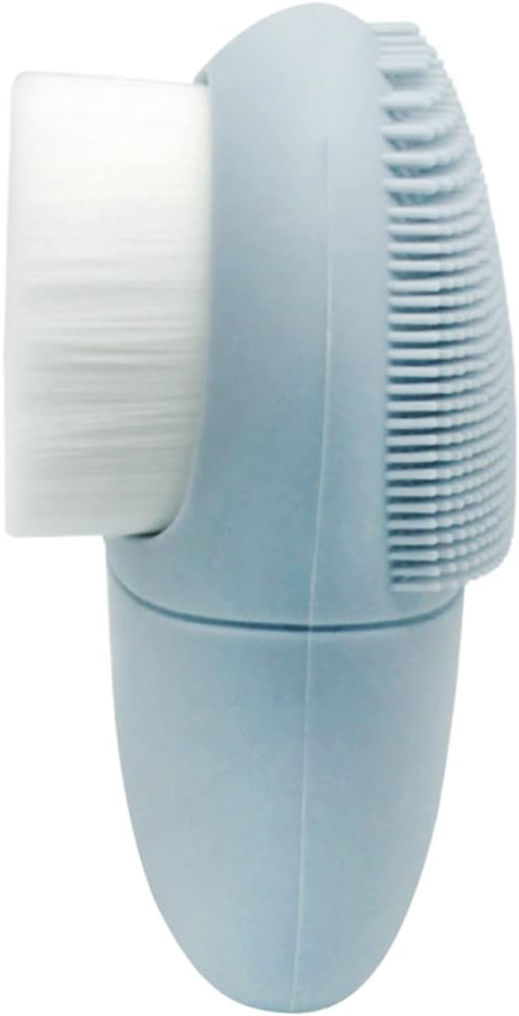 Siliconen Gezichtstool – Dubbele Gezichtsreinigingsborstel Milde Reiniger Voor De Huid Met Siliconen Borstelreinigingspad Voor De Hoofdhuid