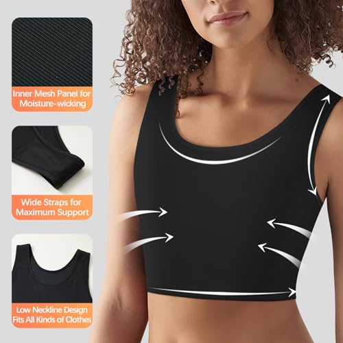Chest Binder for Transgender FTM Breathable Half Trans Binder Bra4