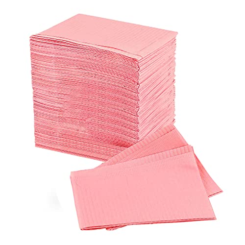 125 pcs Bavoirs Jetables Imperméable, Bavoirs Dentaires, Sous-main jetable Nail Art, bavoirs de tatouage Cover