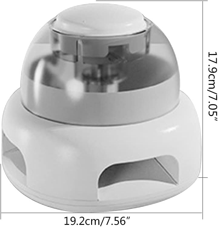 Dog Multifuction Slow Eating Feeder Bowl Superlight Puzzle Toy with Button Feeding Container for Pets