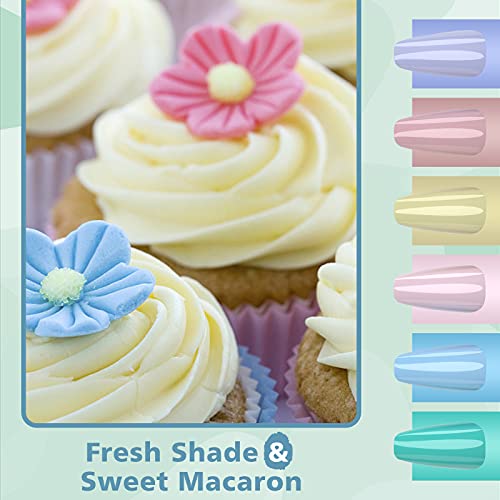 UV Nagellack 9 Stk, mit Base Coat Top Coat Gel UV, Matte Top Coat, Delanie Gel Nagellack Set 7,5ml, Macaron Sommer Serie… – Bild 6