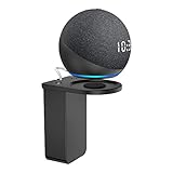 Soporte de pared para altavoces Dot 4/5: el soporte es compatible con Dot 4 (2020) y Dot 5 (2022) , con reloj (dispositivo y enchufe no incluidos).
