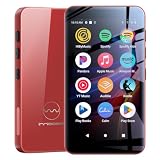 innioasis G5 MP3 Player with Bluetooth and WiFi, 160GB Player with Spotify, Spotify Kids, Pandora, Play Store, Parental Manager App, Calm, 4' HD Full Touch Screen MP4 Music Player for Kids (Red)