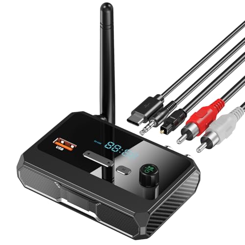 Bluetooth 5.3 Receiver for Stereo RCA, Optical, AUX, 3.5mm