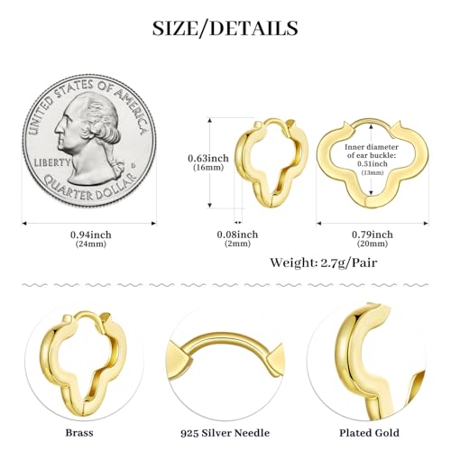 Image of BISAER Silver Huggie Hoop Earrings for Women, 925 Sterling Silver Post Star Small Hoop Earrings Hypoallergenic Lightweight Everyday Jewelry Gift Cute