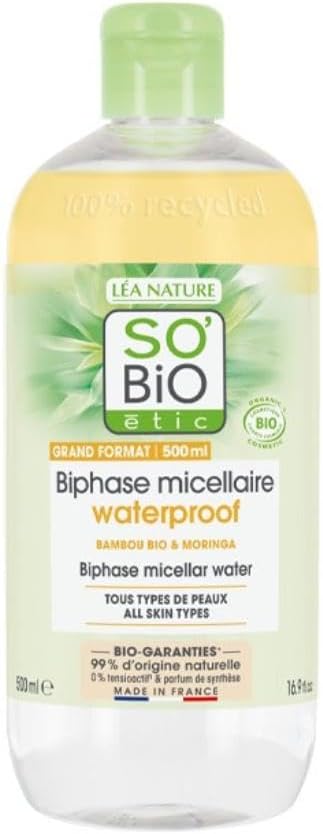So'Bio Étic BIFASIC MICELLAR WATER PUR BAMBOO 500 ml