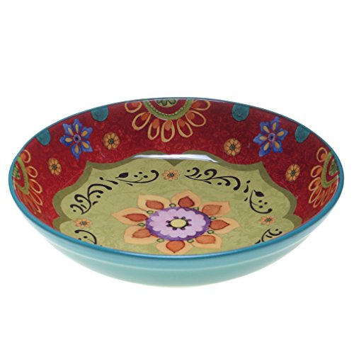 Certified International 22467 Tunisian Sunset Serving/Pasta Bowl, 13.25" x 3", Multicolor