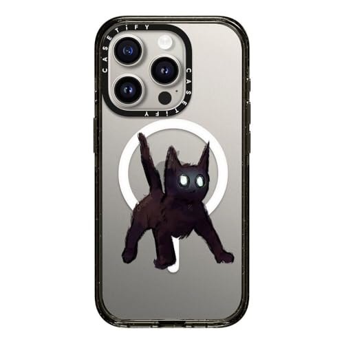 CASETiFY �C���p�N�g iPhone 15 Pro �P�[�X [MIL�K�i���� (4x MIL-STD-810G)/2.5m����̗����������N���A/MagSafe �ɑΉ�] - Spooky Surprise - �u���b�N