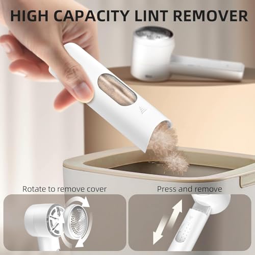 Electric Fabric Shaver, Rechargeable Lint Remover, Sweater Defuzzer for Pilling Removal, Battery Operated, 6-Blade, 3-Speed with LED Display for Clothing and Upholstery - Image 7