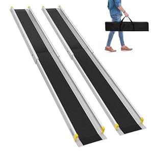 LIEKUMM 2 x Robuste Teleskop Rollstuhlrampe