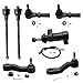 Detroit Axle - New 7pc Kit All (4) inner & Outer Tie Rod Ends + Front Steering Idler Arm + Idler Arm Bracket Assembly + 3-Groove Pitman Arm - Chevy & GMC Trucks -10-Year Warranty