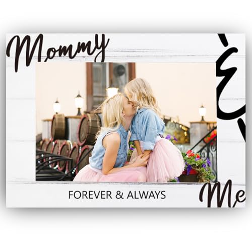 CAIFZ Mommy and Me Picture Frame, Mom Photo Frame, Mothers Day Frame for Mama, 4x6 inch Photo