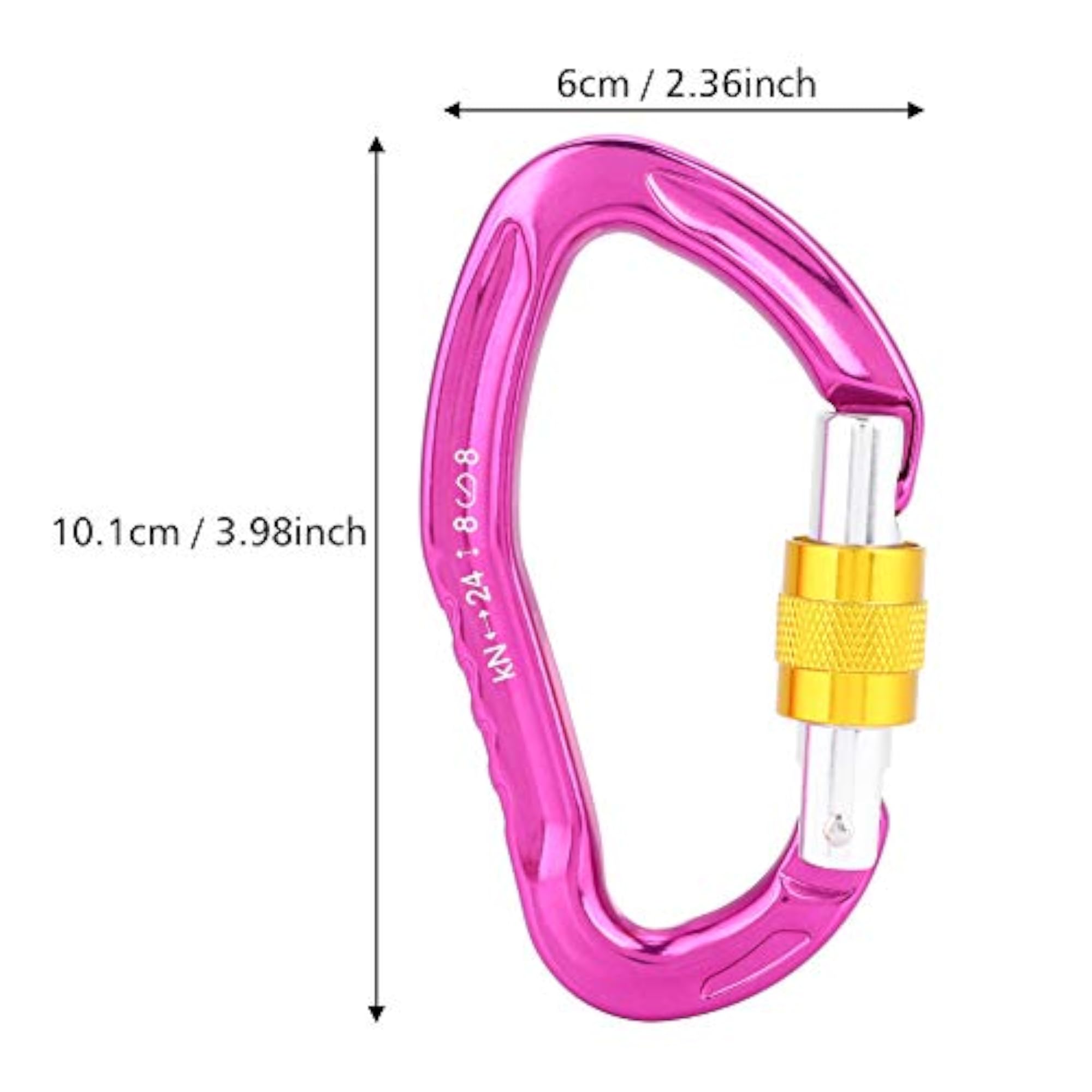 Heavy Duty Carabiner, Burr-Free for Outdoor Activities
