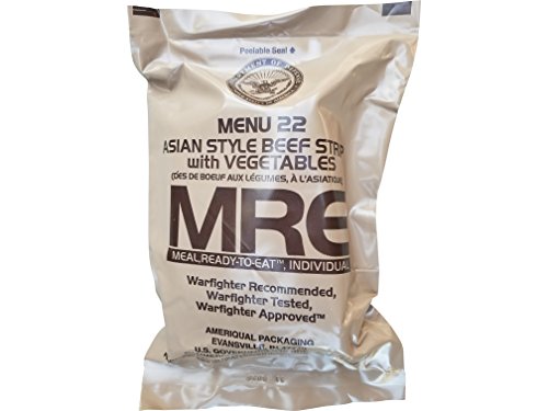 Ultimate 2018 US Military MRE Complete Meal Inspection Date January 2018 or Newer (Asian Beef Strips)
