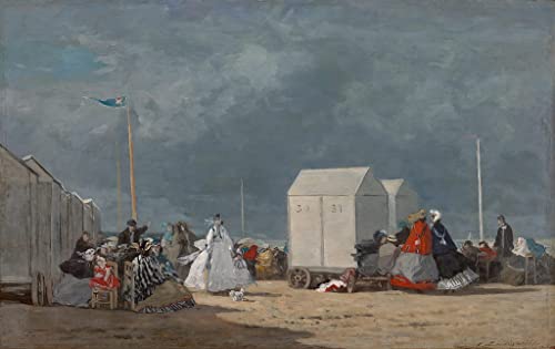 Tableau L'approche de la tempête d'Eugène Boudin - Habillez un grand mur vide de chambre 60x90cm