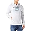 JACK & JONES JJCYBER Sweat Hood Sweatshirt Capuche, Gris, L Homme