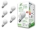 Produktbild greenandco 5x CRI90+ Glühfaden LED Lampe | matt | ersetzt 48 Watt E27 Birne, 6W 600 Lumen | 2700K warmweiß | Filament Fadenlampe | 360° 230V AC | nicht dimmbar | flimmerfrei | 2 Jahre Garantie