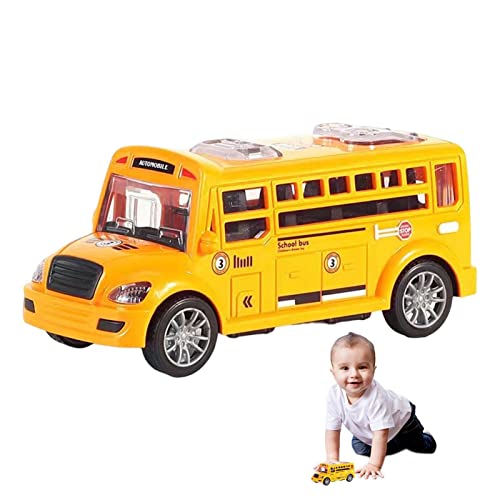 Brinquedo de ônibus escolar para crianças,Veículos Inerciais Brinquedos para Crianças - Veículos por