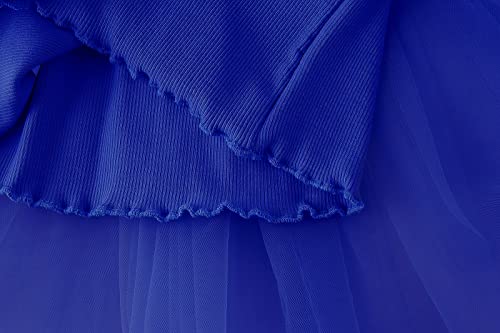 Image of GSVIBK Baby Girls Tutu Dress Sleeveless Toddler Cotton Tulle Skirt Princess Party Prom Dresses