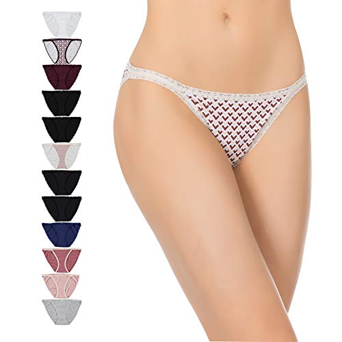 Women’s string bikini underwear - 12 multi pack - no panty line…