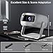 [360°Adjustable Stand] Mini Projector with WiFi and Bluetooth: Electric Focus & Auto Keystone 1080p Supported, 15000L,Multi-Device Compatible Outdoor Phone Projector - Visulapex Portable Home Theater