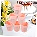 Angoily 6pcs Reusable Plastic Drinking Cups Stacking Juice Cups for Parties Wedding