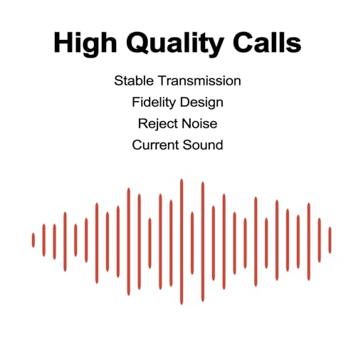 HAWAKA Telefonkabel, RJ9 (4P4C) Telefon Spiralkabel, 6Feet Telefonkabel Kabel für Festnetz-Telefon des Home Office, Verbinder weiß gewickelten Telefonhörer Kabel