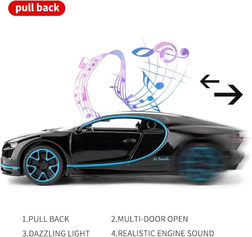 Image of Bugatti Chiron 1:32 Scale Diecast Model Car Collectible Toy for Kids & Adults, Birthday Gift (Colour as a per Stock)