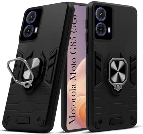 Image of AIBEX Armor Back Cover Compatible for Motorola G85 5G| Rugged Shockproof Case with Ring Holder & Kickstand | Military-Grade Protection | Magnetic Car Mount Compatible