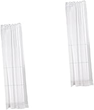 Garneck 2 Peças Cortinas Brancas Semi Transparentes Cortinas Externas Cortinas Transparentes Cortinas Externas Cortinas De Tule Cortinas De Voile Janela Transparente Tule Fundo Do Produto