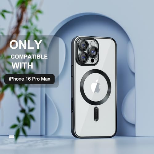 Image of Misea Magnetic for iPhone 16 Pro Max Case Compatible with MagSafe Black