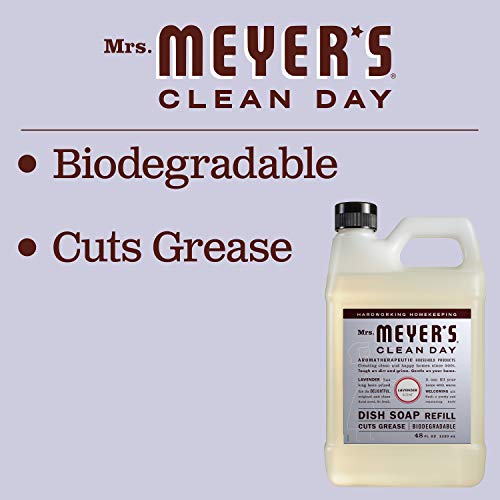 Mrs. Meyer’s Clean Day Liquid Dish Soap Refill, Lavender, 48 Ounce (Pack Of 3) #TOP4
