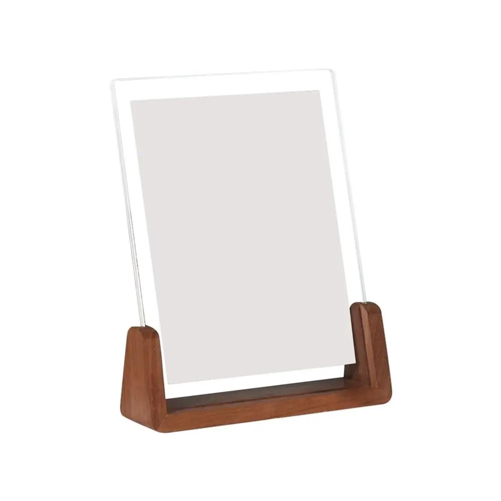 DAJGRHE Photo Frame Creative Photo Frame U Shape Transparent Desktop Wood Wedding Pictures(10.2x15.2cm-3)
