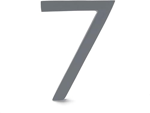 Miniatura 6 de Número de casa moderno de 6 pulgadas, número de casa flotante, fácil de instalar (1, bronce romano)