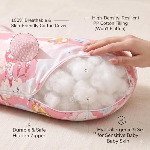 Image of Proliva Feeding Pillow for New Born Baby with Detachable Cover Breast Feeding & Maternity Nursing Pillow for Breastfeeding Support for Baby Feeding Pillow for Mom