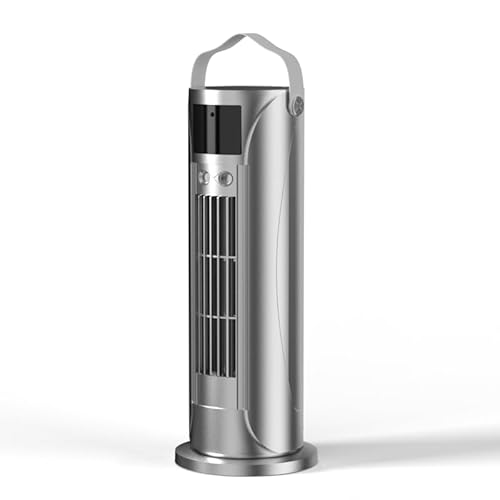 Mobiler Klima- Luftkühler ohne Abluftschlauch, Ventilator mit Wasserkühlung und Luftbefeuchter, 4- Stufen Timer, energiesparendes Mini- Klimagerät für Schlafzimmer- Silber