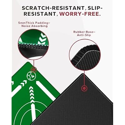 HAPBEAR Soccer Training Mat - 0.2 Thickened Professional Footwork & Ball Mastery Equipment - Anti-Slip Silent Football Practice Mat for Home & Gym - All Ages Speed Agility Trainer