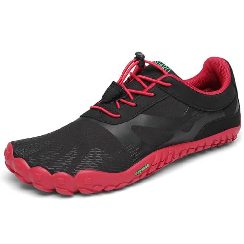 Image of SAGUARO Womens Mens Barefoot Shoes Minimalist Trail Runner Wide Toe Box Zero Drop Outdoor Cross Training Shoe